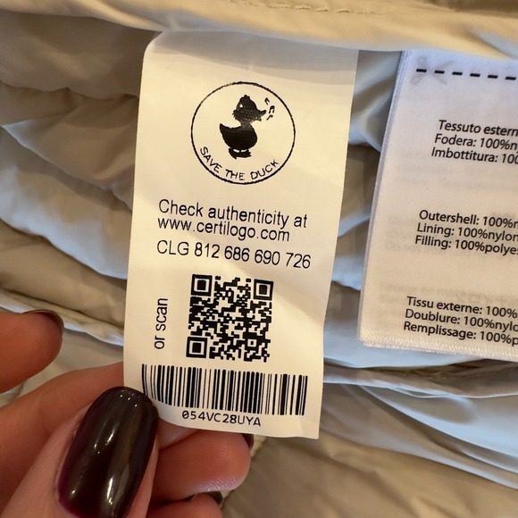 Save The Duck Women's Puffer Jacket-Plumtech Down Alternative-Blush Pink-Size 2 - Picture 10 of 16